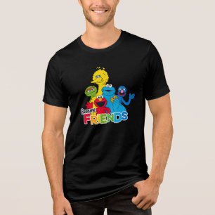 Sesame Street   Sesame Vrienden Tri-Blend Shirt