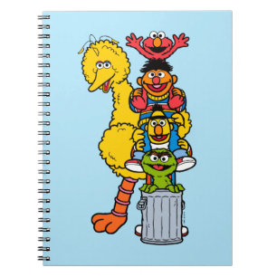 Sesame Street Sesamstraat vrienden poseren Notitieboek