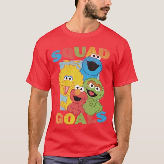 Sesame Street Squad Goals vintage T-shirt (Voorkant)