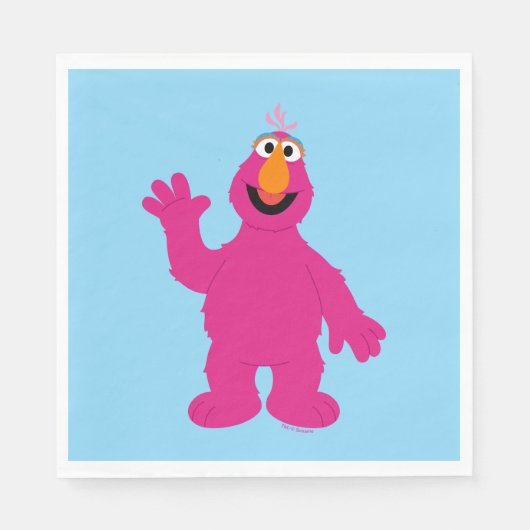 Sesame Street Telly Monster Servet (Voorkant)