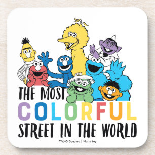 Sesame Street   The Most Colorful Street Bier Onderzetter
