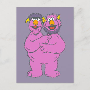 Sesame Street Tweekoppig Monster Briefkaart