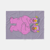 Sesame Street Tweekoppig Monster Fleece Deken (Voorkant (Horizontaal))