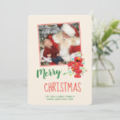 Sesame Street | Vakantie Elmo met Foto Feestdagenkaart (Staand voorkant)