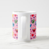 Sesame Street Valentijn Hearts Pattern Grote Koffiekop (Achterkant)
