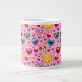 Sesame Street Valentijn Hearts Pattern Grote Koffiekop (Voorkant)