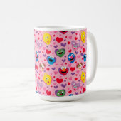 Sesame Street Valentijn Hearts Pattern Koffiemok (Voorkant rechts)