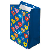 Sesame Street Valentijn Hearts Pattern Medium Cadeauzakje (Achterkant Gekanteld)