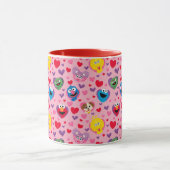 Sesame Street Valentijn Hearts Pattern Mok (Midden)