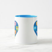 Sesame Street Valentijn Hearts Pattern Mok (Midden)