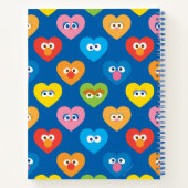 Sesame Street Valentijn Hearts Pattern Notitieboek (Achterkant)