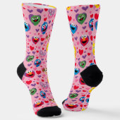 Sesame Street Valentijn Hearts Pattern Sokken (Gebogen)