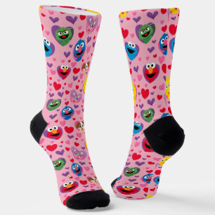 Sesame Street Valentijn Hearts Pattern Sokken