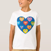 Sesame Street Valentijn Hearts Pattern T-shirt (Voorkant)