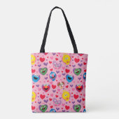 Sesame Street Valentijn Hearts Pattern Tote Bag (Achterkant)