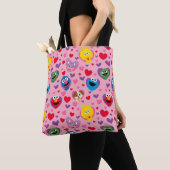 Sesame Street Valentijn Hearts Pattern Tote Bag (Dichtbij)