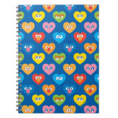 Sesame Street Valentijnshartjes Patroon Notitieboek (Voorkant)