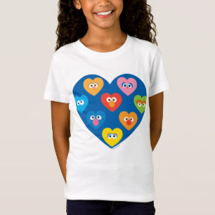 Sesame Street Valentijnshartjes Patroon T-shirt