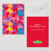 Sesame Street | Valentine Pattern Notitiekaartje (Voorkant / Achterkant)