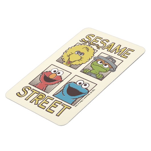Sesame Street Vintage Character Comic Magneet (Linkerzijde)