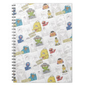 Sesame Street Vintage Comic Pattern Notitieboek (Voorkant)