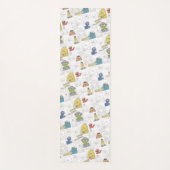 Sesame Street Vintage Comic Pattern Yogamat (Voorkant)