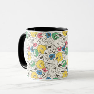 Sesame Street-vrienden   Big Head Core-patroon Mok