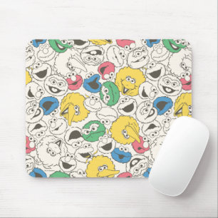 Sesame Street-vrienden   Big Head Core-patroon Muismat