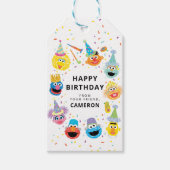 Sesame Street-vrienden Confetti Gefeliciteerd met  Cadeaulabel (Voorkant)