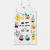 Sesame Street-vrienden Confetti Gefeliciteerd met  Cadeaulabel (Achterkant)