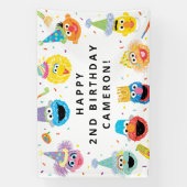 Sesame Street Vrienden Confetti Verjaardag Spandoek (Verticaal)