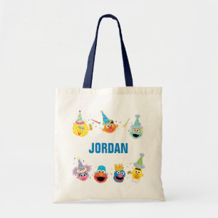 Sesame Street-vrienden Confetti-verjaardag Tote Bag