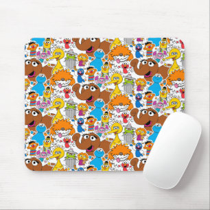 Sesame Street-vrienden Doodley-patroon Muismat