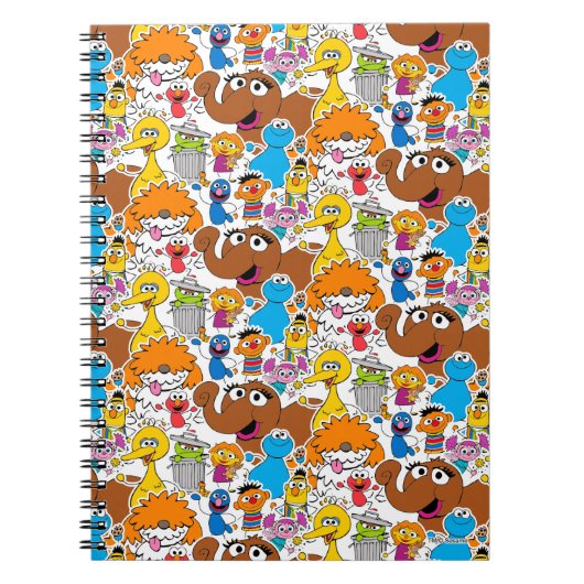 Sesame Street-vrienden Doodley-patroon Notitieboek (Voorkant)