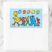 Sesame Street-vrienden | Feestballonnen Rechthoekige Sticker (Tas)