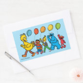 Sesame Street-vrienden | Feestballonnen Rechthoekige Sticker (Envelop)