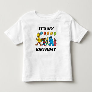 Sesame Street-vrienden Het is mijn verjaardag Kinder Shirts