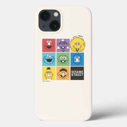 Sesame Street-vrienden | Kleurblokken Case-Mate iPhone Case (Achterkant)