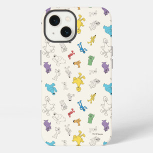Sesame Street-vrienden Kleurrijk Vintage Patroon iPhone 13 Hoesje