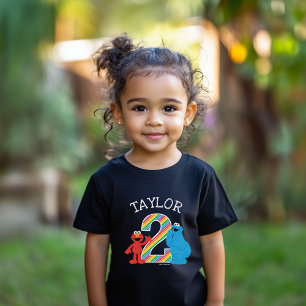 Sesame Street Vrienden Krijtbord Regenboog 2e Verj Kinder Shirts