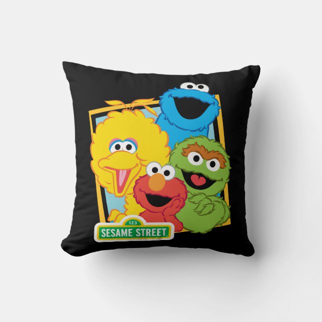Sesame Street-vrienden Kussen (Voorkant)