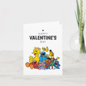 Sesame Street-vrienden Valentijnsdag Notitiekaartje (Voorkant)