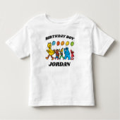 Sesame Street-vrienden | Verjaardagsfeestje Kinder Shirts (Voorkant)