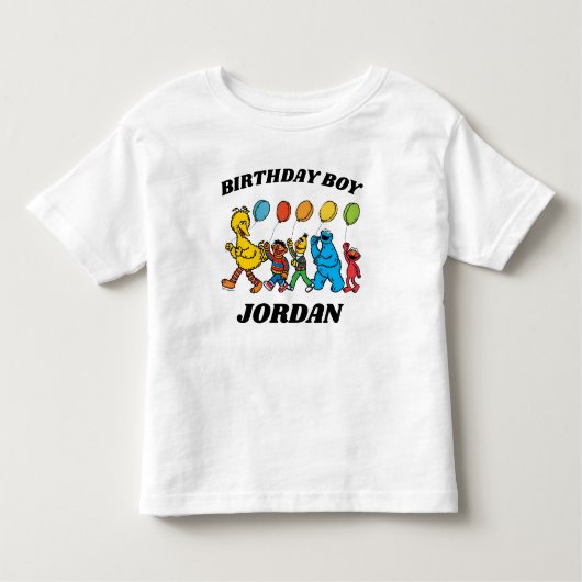 Sesame Street-vrienden | Verjaardagsfeestje Kinder Shirts (Voorkant)