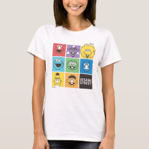 Sesame Street-vriendjes Kleurblokken T-shirt