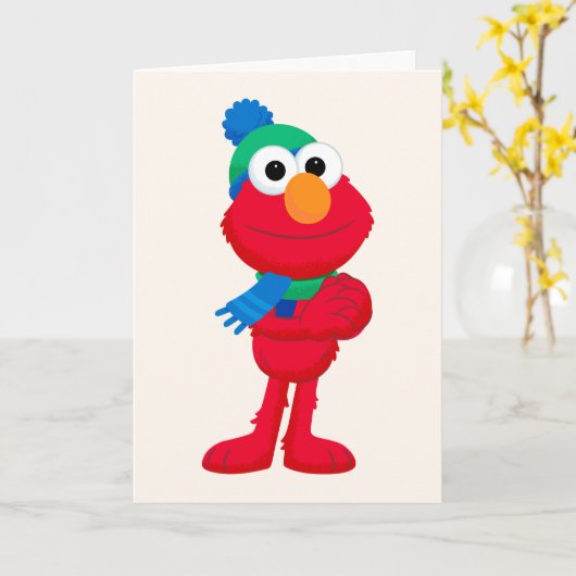 Sesame Street | Winter Elmo Kaart (Gele Bloem)