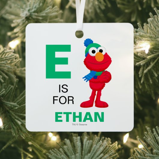 Sesame Street | Winter Elmo Metalen Ornament (Insitu)