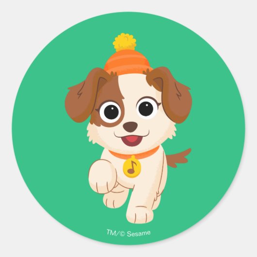 Sesame Street | Winter Tango Ronde Sticker (Voorkant)