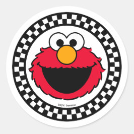 Sesame Street's Elmo Checkered Ronde Sticker