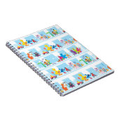 Sesame-vrienden wandelen langs Sesame Street-patro Notitieboek (Rechterzijde)